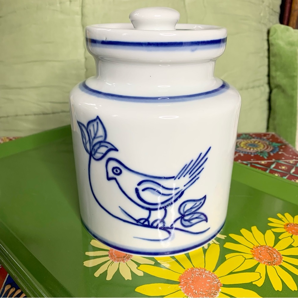 Ceramic Bird Canister - Picture 5 of 10